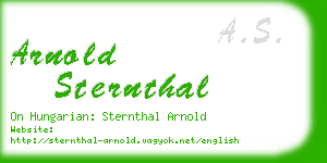 arnold sternthal business card